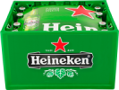 Promotie Heineken krat met 24 flessen van 30 cl